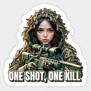 Sniper Girl Sticker